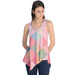 Background Geometric Triangle Sleeveless Tunic by Sapixe