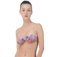 Background Geometric Triangle Classic Bandeau Bikini Top  by Sapixe