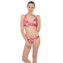 Background Card Checker Chequered Classic Banded Bikini Set  View1