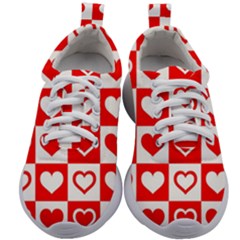 Background Card Checker Chequered Kids Athletic Shoes