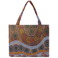 Aboriginal Traditional Pattern Mini Tote Bag by Sapixe