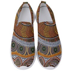 Aboriginal Traditional Pattern Men s Slip On Sneakers by Sapixe