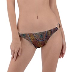 Aboriginal Traditional Pattern Ring Detail Bikini Bottom