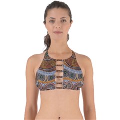 Aboriginal Traditional Pattern Perfectly Cut Out Bikini Top