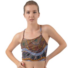 Aboriginal Traditional Pattern Mini Tank Bikini Top