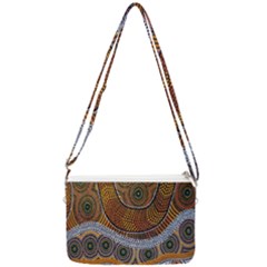 Aboriginal Traditional Pattern Double Gusset Crossbody Bag