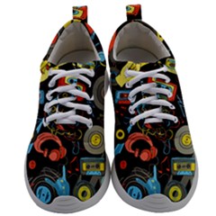 Music Pattern Mens Athletic Shoes