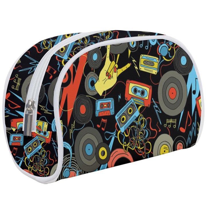 Music Pattern Makeup Case (Large)