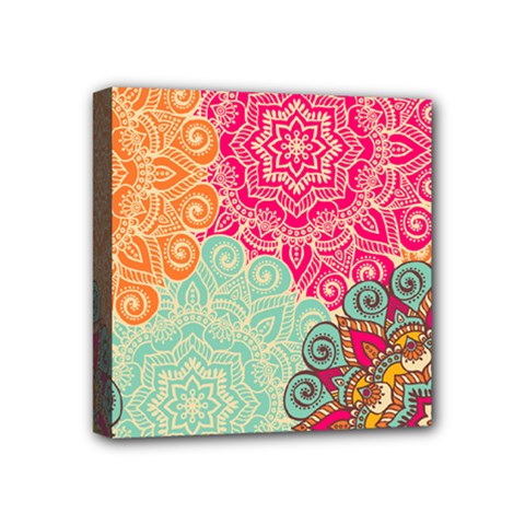 Art Abstract Pattern Mini Canvas 4  X 4  (stretched)