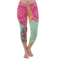 Art Abstract Pattern Capri Winter Leggings 