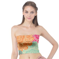 Art Abstract Pattern Tube Top by Sapixe