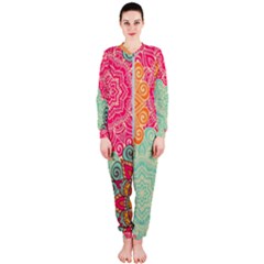 Art Abstract Pattern Onepiece Jumpsuit (ladies)  by Sapixe