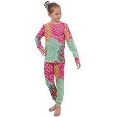 Art Abstract Pattern Kids  Long Sleeve Set  by Sapixe