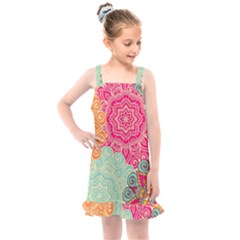 Art Abstract Pattern Kids  Overall Dress by Sapixe