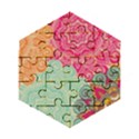 Art Abstract Pattern Wooden Puzzle Hexagon View1