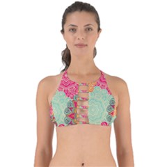 Art Abstract Pattern Perfectly Cut Out Bikini Top