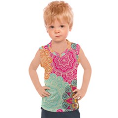 Art Abstract Pattern Kids  Mesh Tank Top