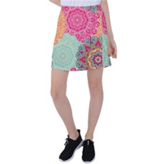 Art Abstract Pattern Tennis Skirt