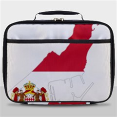 Monaco Country Europe Flag Borders Full Print Lunch Bag by Sapixe