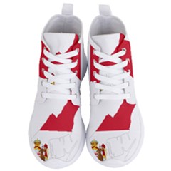 Monaco Country Europe Flag Borders Women s Lightweight High Top Sneakers by Sapixe