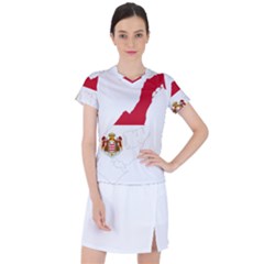 Monaco Country Europe Flag Borders Women s Mesh Sports Top