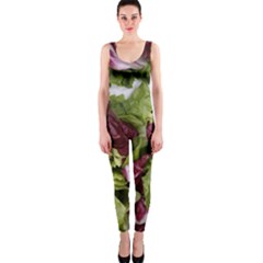 Salad Lettuce Vegetable One Piece Catsuit by Sapixe