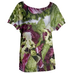 Salad Lettuce Vegetable Women s Oversized Tee by Sapixe