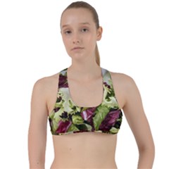 Salad Lettuce Vegetable Criss Cross Racerback Sports Bra