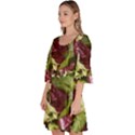 Salad Lettuce Vegetable Velour Kimono Dress View2