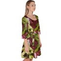 Salad Lettuce Vegetable Velour Kimono Dress View3