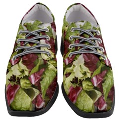 Salad Lettuce Vegetable Women Heeled Oxford Shoes