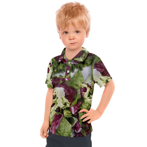 Salad Lettuce Vegetable Kids  Polo Tee by Sapixe