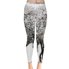 Nature Tree Blossom Bloom Cherry Inside Out Leggings by Sapixe