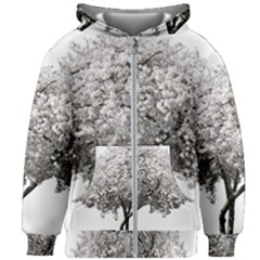 Nature Tree Blossom Bloom Cherry Kids  Zipper Hoodie Without Drawstring