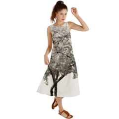 Nature Tree Blossom Bloom Cherry Summer Maxi Dress