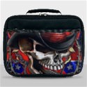 Confederate Flag Usa America United States Csa Civil War Rebel Dixie Military Poster Skull Lunch Bag View1