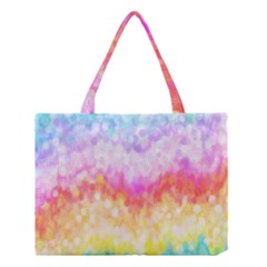 Rainbow Pontilism Background Medium Tote Bag