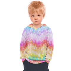 Rainbow Pontilism Background Kids  Overhead Hoodie