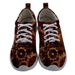 Steampunk Patter With Gears Women Athletic Shoes