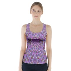 Skyscape In Rainbows And A Flower Star So Bright Racer Back Sports Top by pepitasart