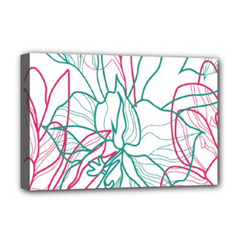 Flowers Deluxe Canvas 18  X 12  (stretched)