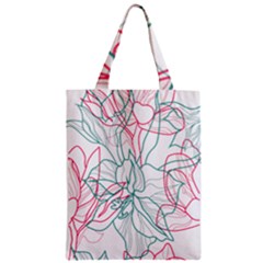 Flowers Zipper Classic Tote Bag by EvgeniaEsenina