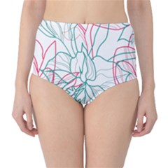 Flowers Classic High-waist Bikini Bottoms