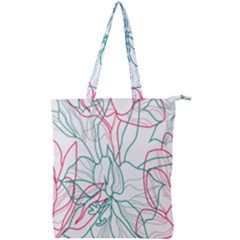 Flowers Double Zip Up Tote Bag by EvgeniaEsenina