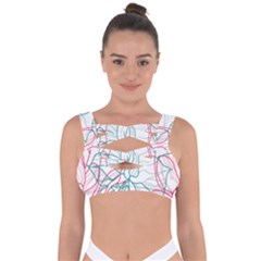 Flowers Bandaged Up Bikini Top