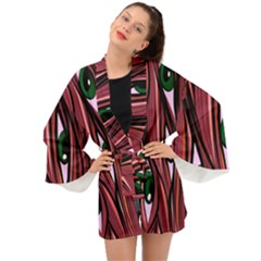 One Eyes Monster Long Sleeve Kimono by EvgeniaEsenina