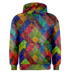 Abstract Colored Grunge Pattern Men s Pullover Hoodie by fashionpod