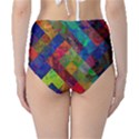 Abstract Colored Grunge Pattern Classic High-Waist Bikini Bottoms View2