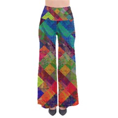 Abstract Colored Grunge Pattern So Vintage Palazzo Pants by fashionpod