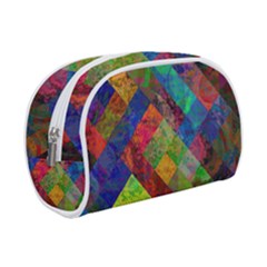 Abstract Colored Grunge Pattern Makeup Case (small)